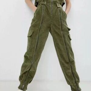 Adidas X Ivy Park Corduroy Cargo Zipper Pants